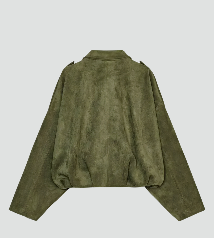 Women's Oversized Bomber Jacket | Zip Front Design 11