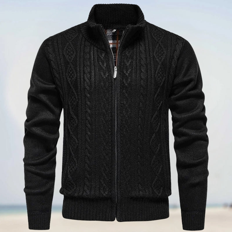Zoltán – Warmer Cashmere Knit Jumper with Zip