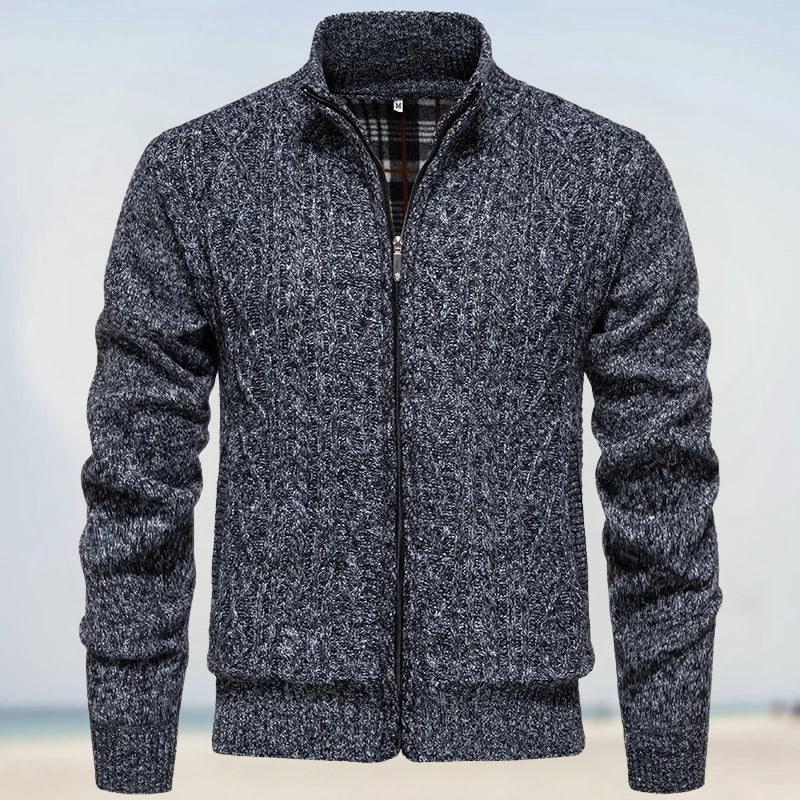 Zoltán – Warmer Cashmere Knit Jumper with Zip