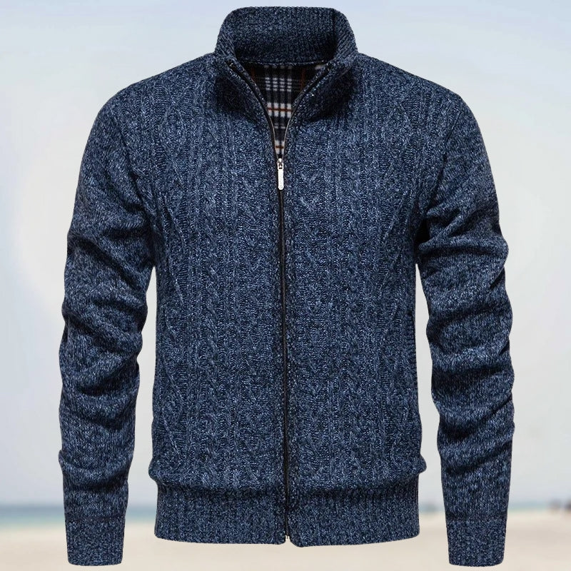 Zoltán – Warmer Cashmere Knit Jumper with Zip