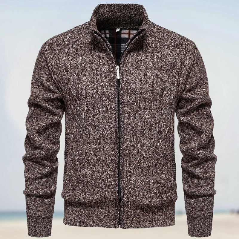 Zoltán – Warmer Cashmere Knit Jumper with Zip