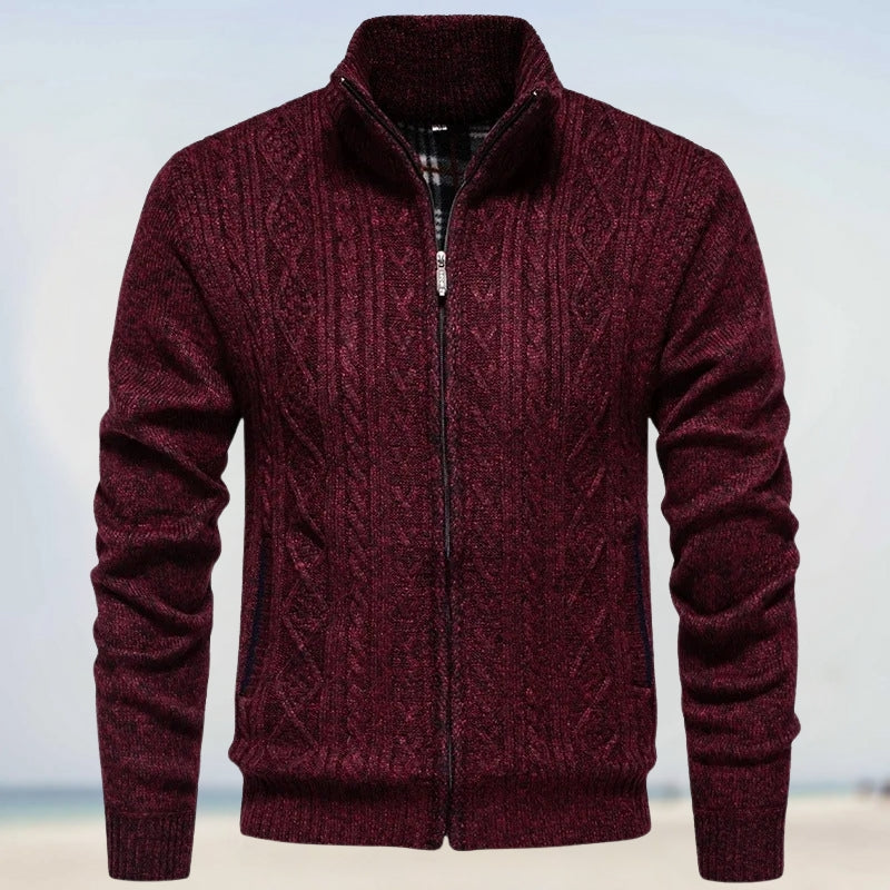 Zoltán – Warmer Cashmere Knit Jumper with Zip