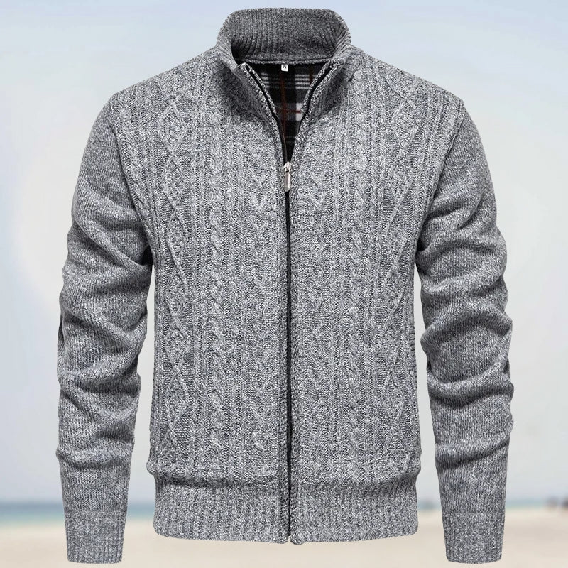 Zoltán – Warmer Cashmere Knit Jumper with Zip