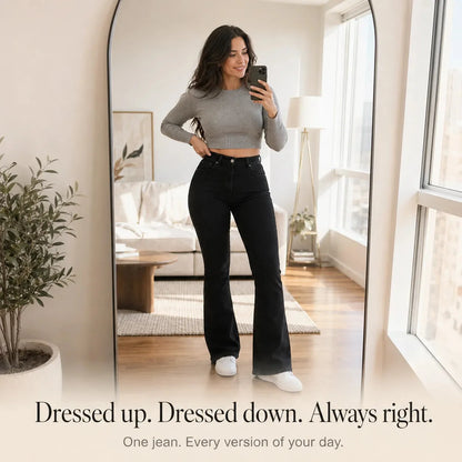 Women's High Waist Flare Jeans | Butt-Lifting & Stretch Fit 11