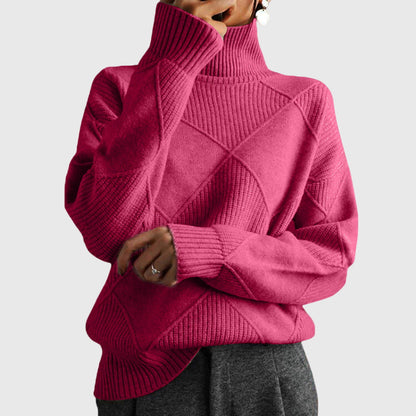 Women's Roll Neck Jumper | Cosy & Warm Knit 1