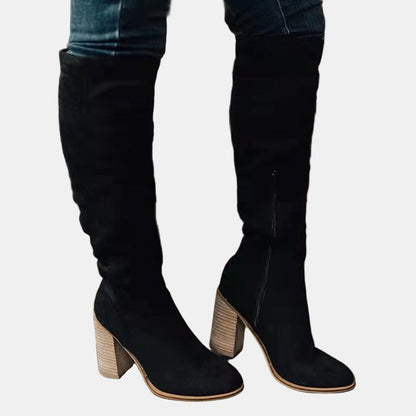 Women's Over Knee High Boots | Stretch Fit & Block Heel 7