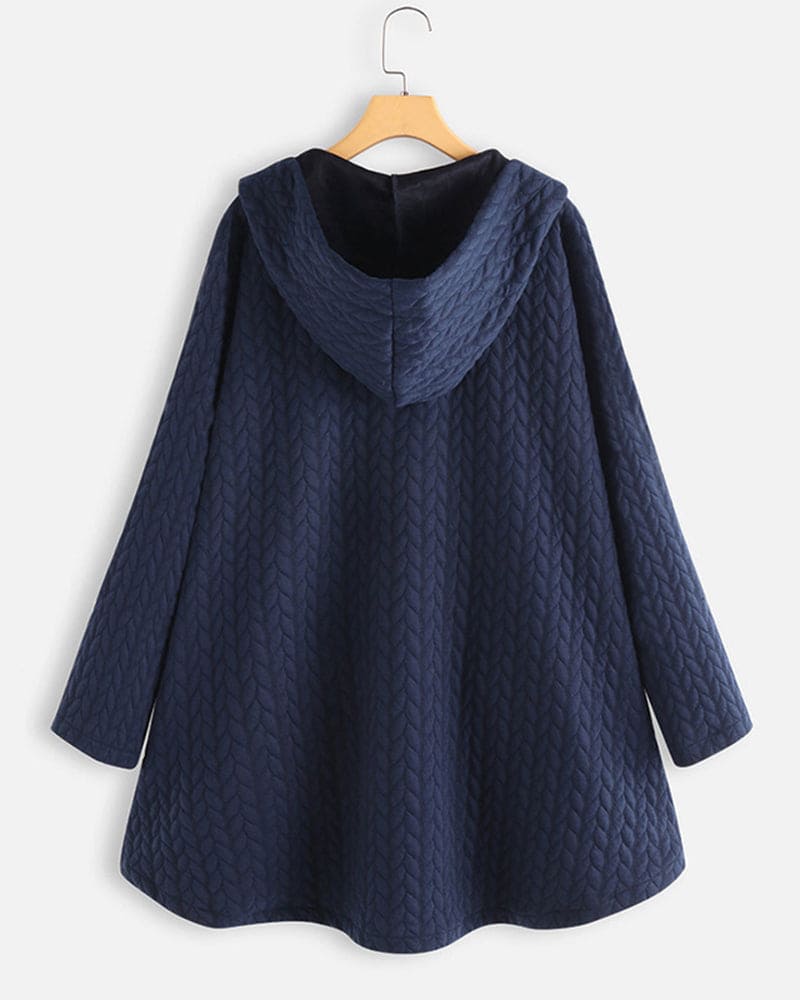 Women's Hooded Jacket | Adjustable Hood & Easy Button-Up 7