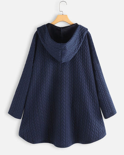 Women's Hooded Jacket | Adjustable Hood & Easy Button-Up 7
