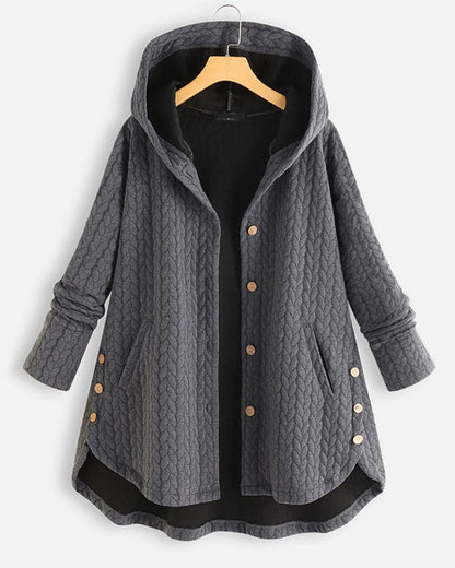 Women's Hooded Jacket | Adjustable Hood & Easy Button-Up 3
