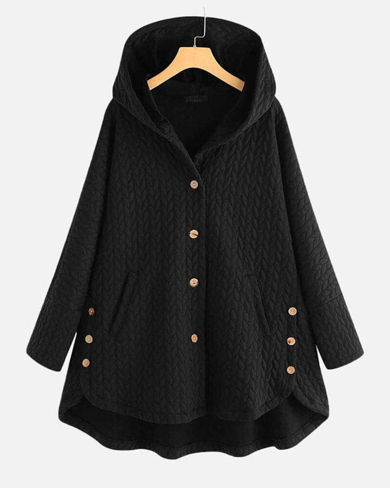 Women's Hooded Jacket | Adjustable Hood & Easy Button-Up 5