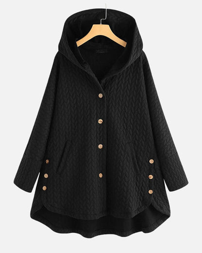 Women's Hooded Jacket | Adjustable Hood & Easy Button-Up 5