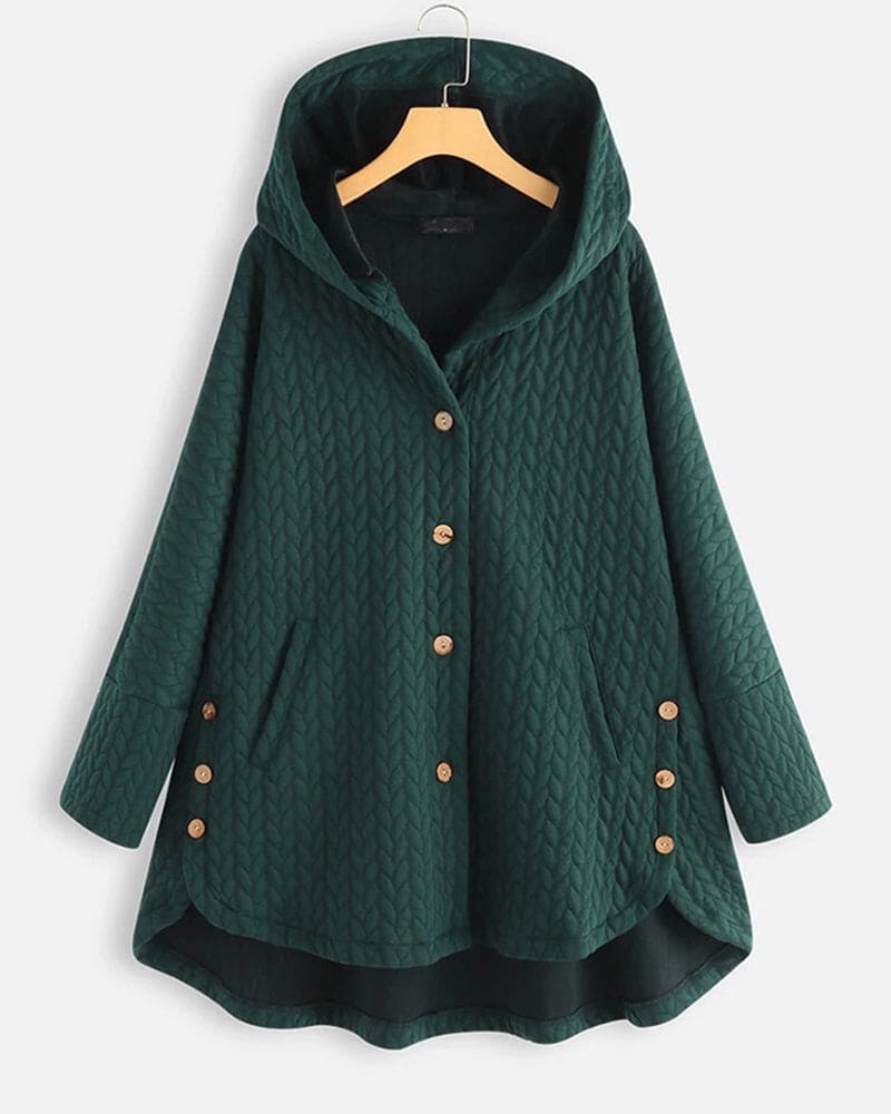 Women's Hooded Jacket | Adjustable Hood & Easy Button-Up 6