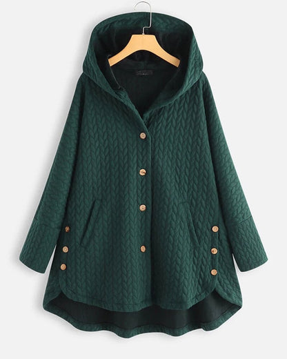 Women's Hooded Jacket | Adjustable Hood & Easy Button-Up 6