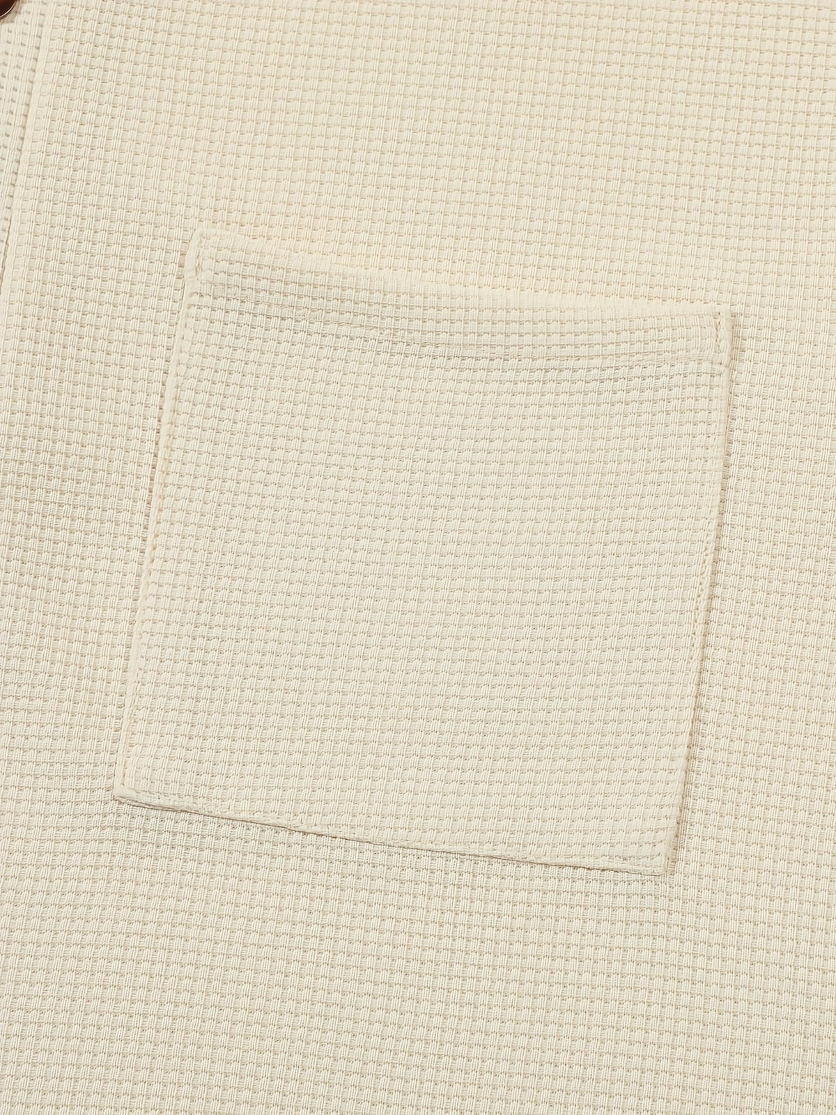 Abraham | Textured Long Sleeve Henley Shirt