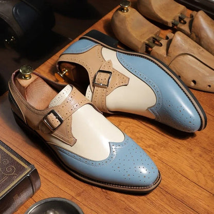 Men's Dress Shoes | Monk Strap Buckle Design 6