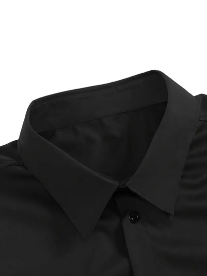 Men's Dress Shirt | Button-Front & Pointed Collar 21