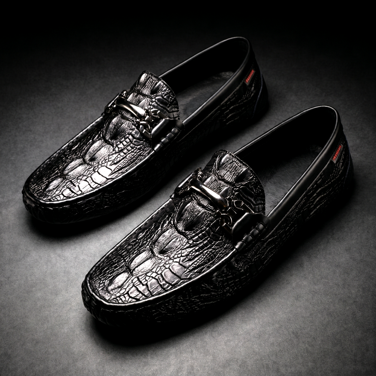 Women's Croc Loafers | Metal Bit Detail & Cushioned Comfort 5
