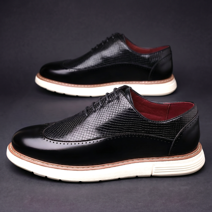 Men's Wingtip Brogue Oxford Shoes Cushioned Dress Loafers 7