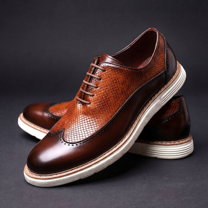 Men's Wingtip Brogue Oxford Shoes Cushioned Dress Loafers 1