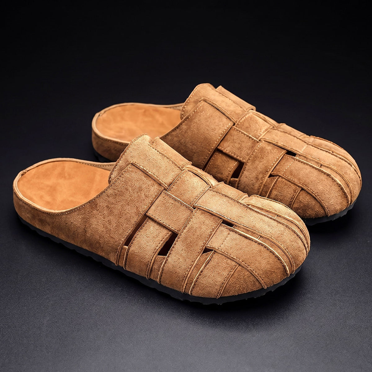 Women's Woven Clogs Cushioned Footbed Slip On Sandals 1