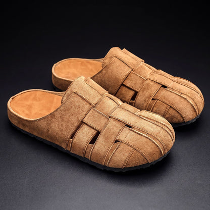 Women's Woven Clogs Cushioned Footbed Slip On Sandals 1