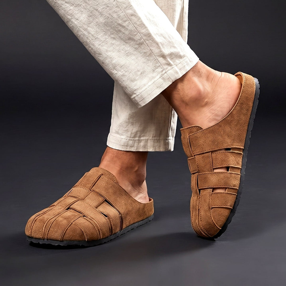 Women's Woven Clogs Cushioned Footbed Slip On Sandals 2