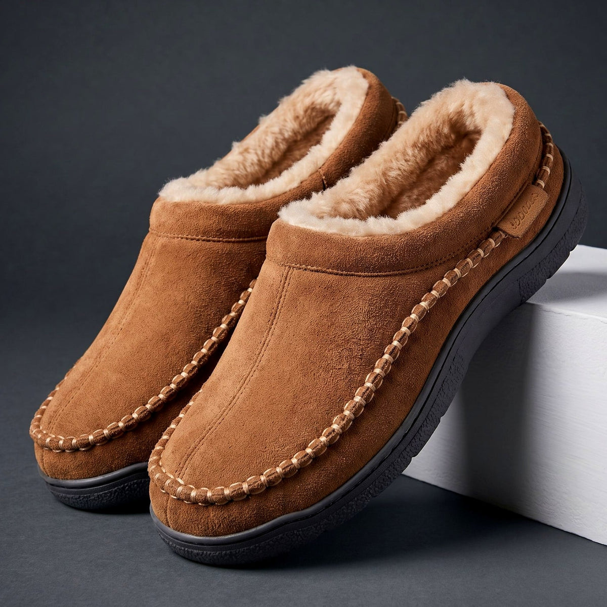 Women's Lined Slippers Cushioned Sole Slip On House Shoes 1