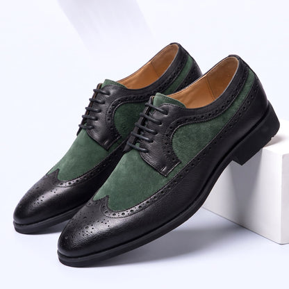 Men's Wingtip Derby Shoes Brogue Oxford Cushioned Insole 5