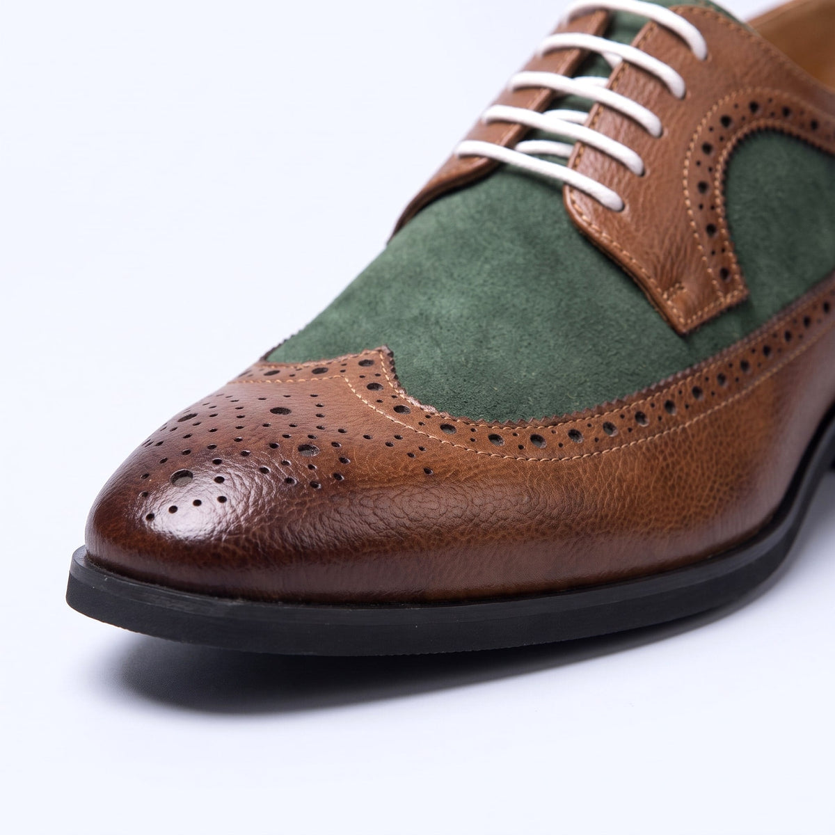 Men's Wingtip Derby Shoes Brogue Oxford Cushioned Insole 3