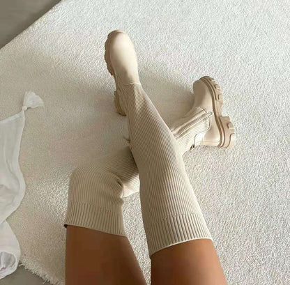 Evelyn - Stylish Knee-High Fashion Boots