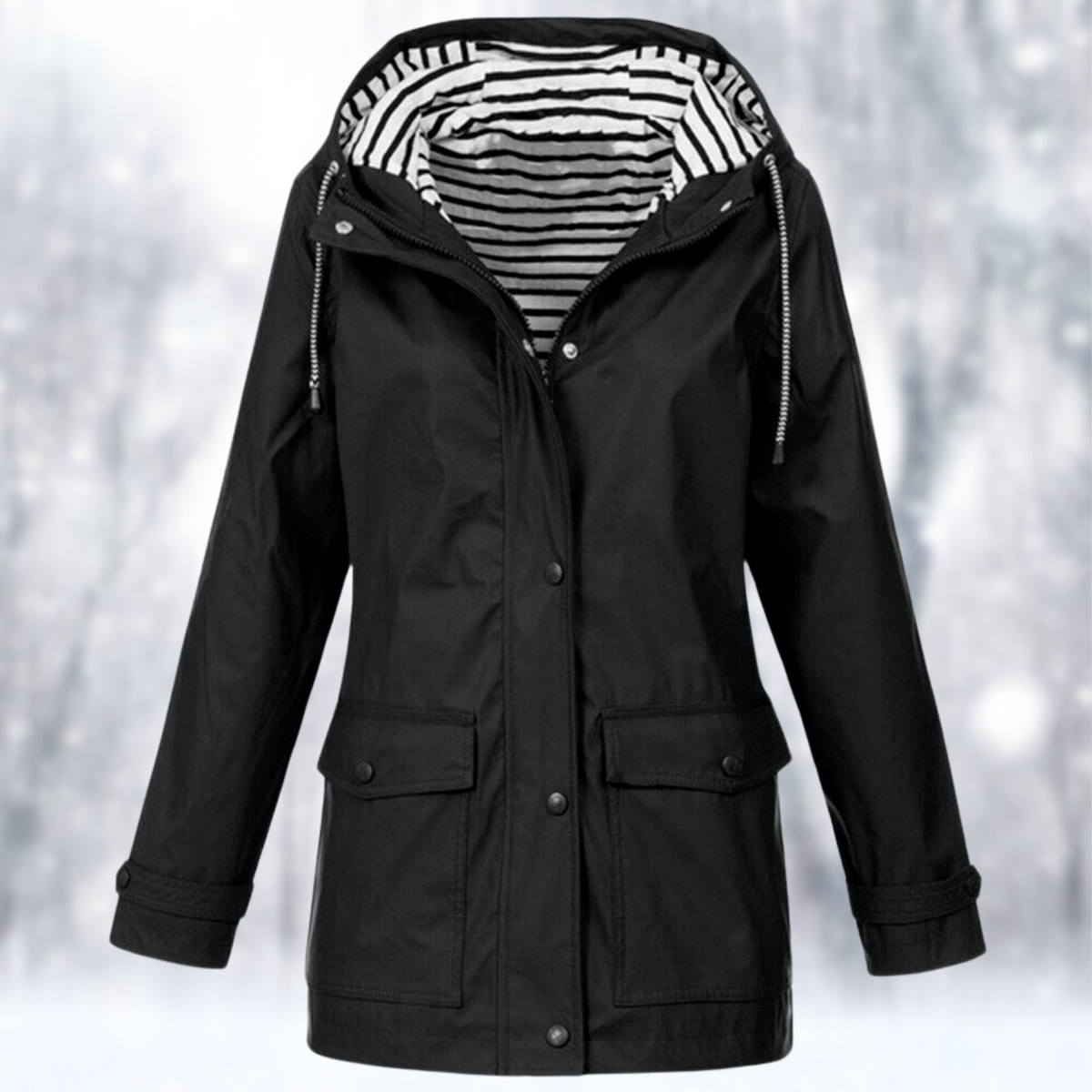 Women's Hooded Longline Coat | Oversized Fit & Roomy Pockets 2