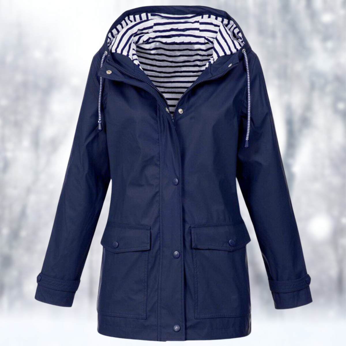 Women's Hooded Longline Coat | Oversized Fit & Roomy Pockets 3