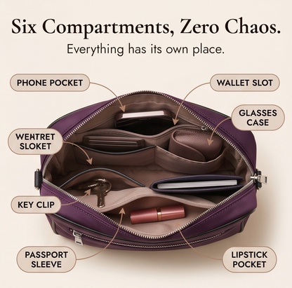 Women's Shoulder Bag | Anti-Theft Multi-Pocket Design 8