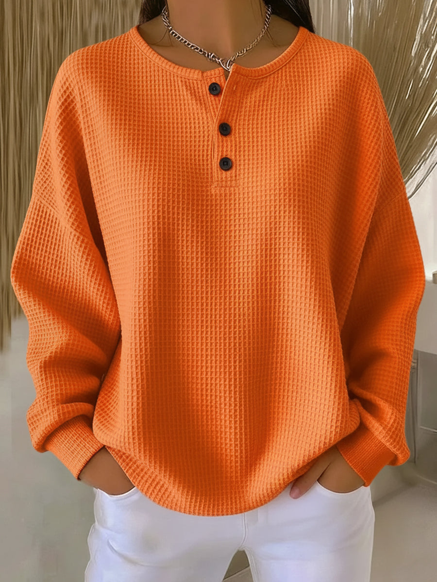 Women's Waffle Knit Jumper | Warm & Cosy for Autumn 1