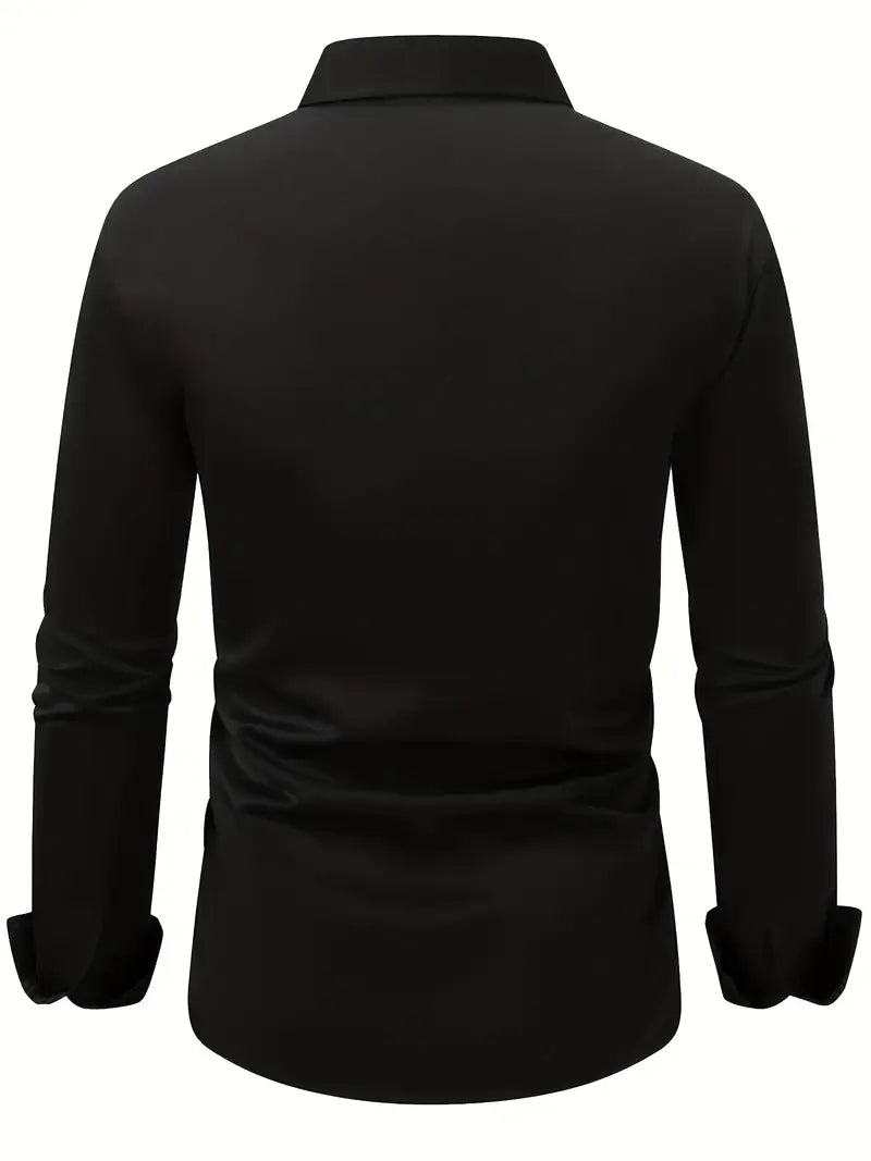 Men's Dress Shirt | Button-Front & Pointed Collar 20