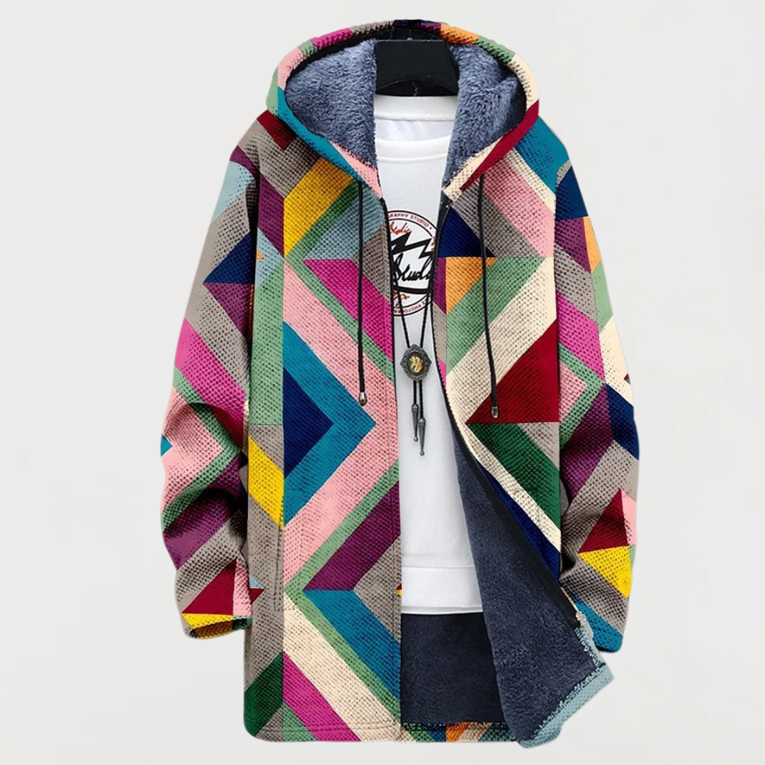 Zyra | Geometric Art Hoodie – Casual Unisex Style