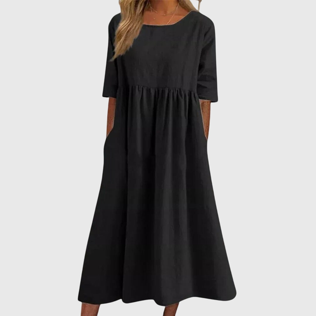 Haisley™ | Chic Short-Sleeved Dress for Any Occasion