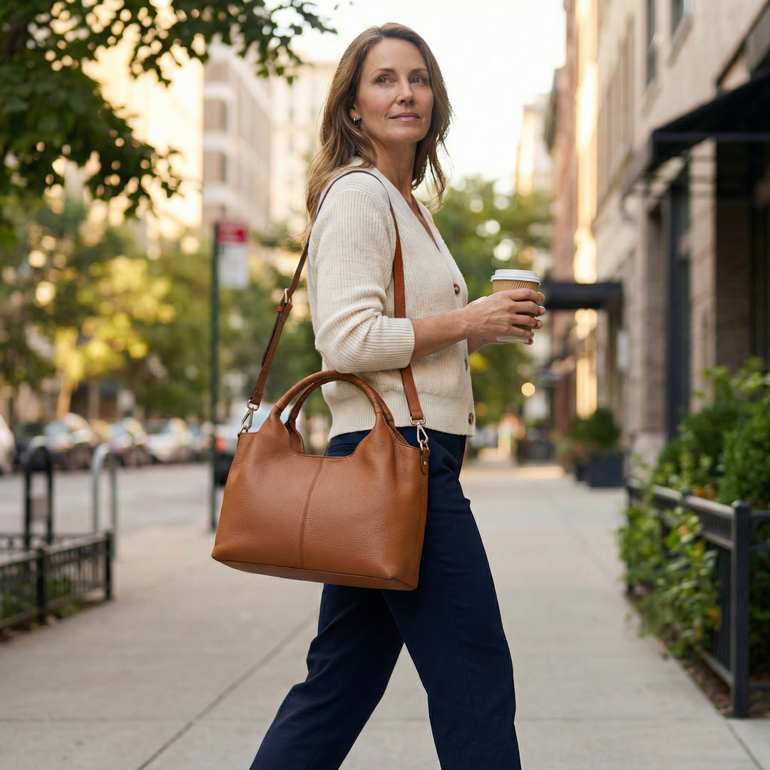 Women's Hobo Bag | Multi-Pocket & Three Ways to Carry 4