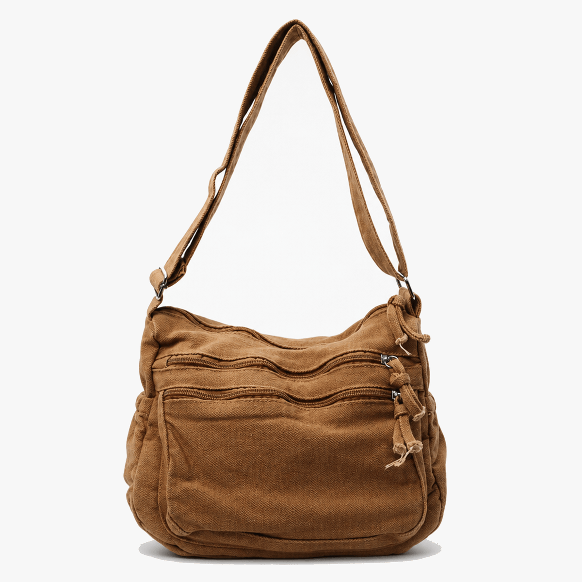 Women's Canvas Hobo Bag | 6 Pockets & Lightweight 11
