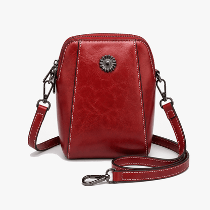 Women's Crossbody Phone Bag | Twin-Zip & Adjustable Strap 12
