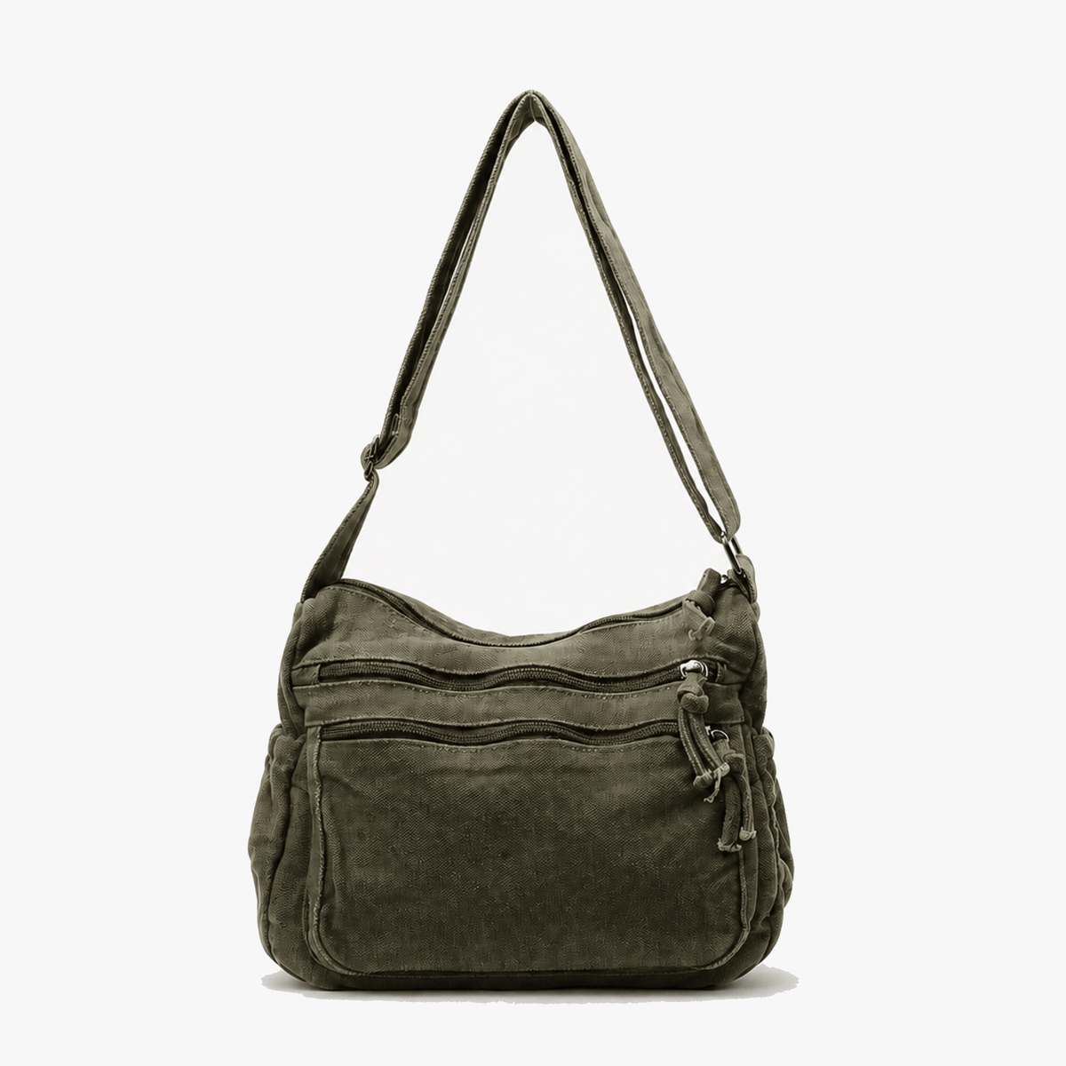 Women's Canvas Hobo Bag | 6 Pockets & Lightweight 9