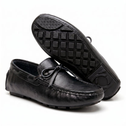 Men's Driving Loafers Hand Stitched Pebbled Sole Slip Ons 5