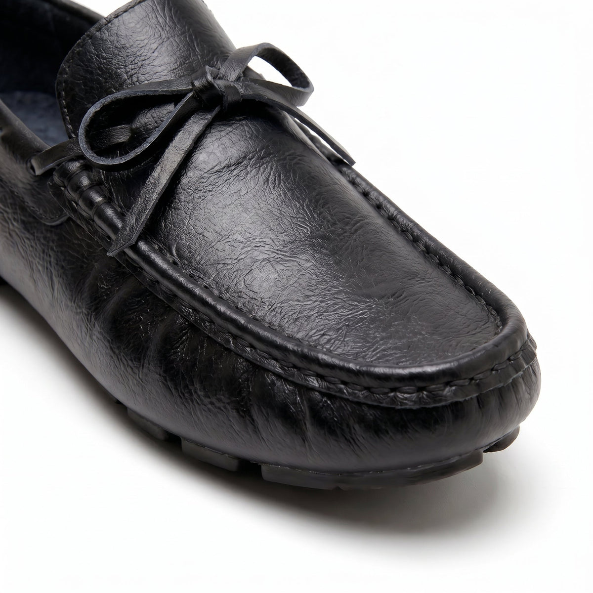 Men's Driving Loafers Hand Stitched Pebbled Sole Slip Ons 8
