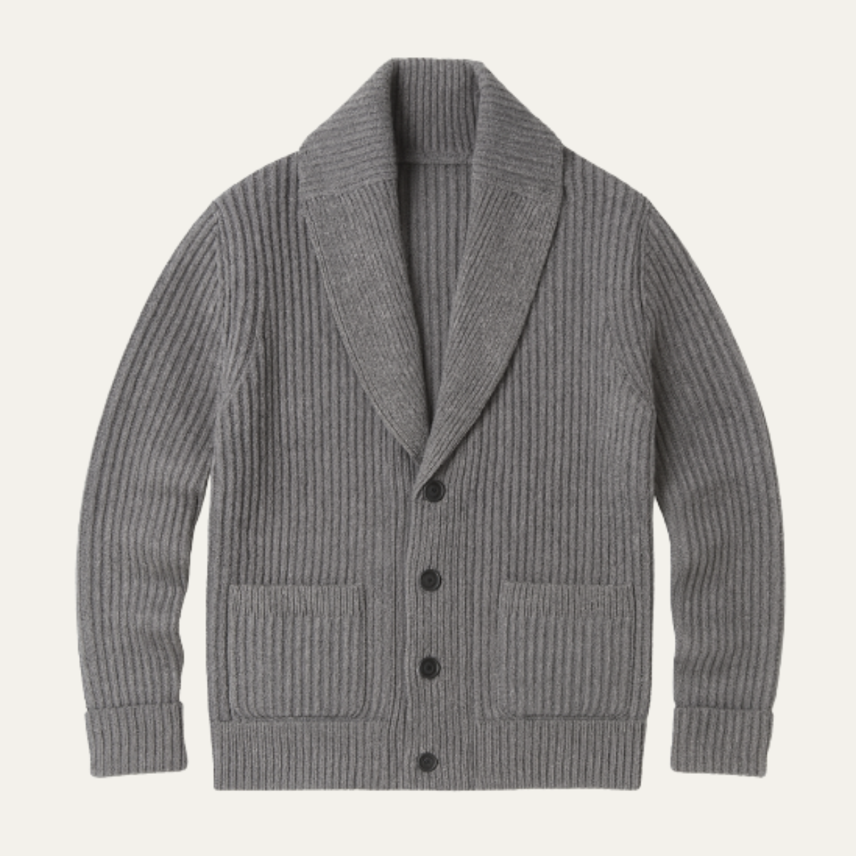 Men's Chunky Knit Cardigan | Shawl Collar & Warm 1