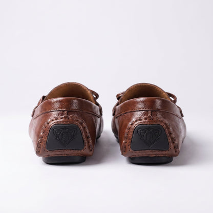 Men's Driving Loafers Hand Stitched Pebbled Sole Slip Ons 3