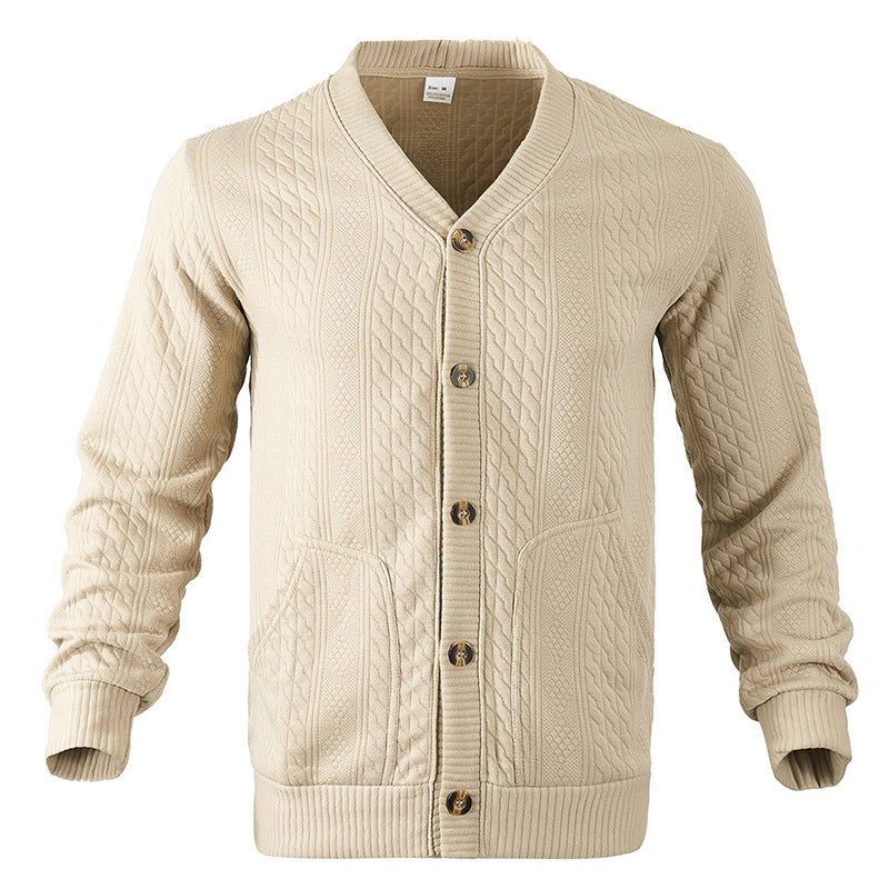 Men's Cable Knit Cardigan | Button-Up Warmth 13