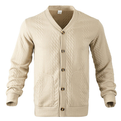 Men's Cable Knit Cardigan | Button-Up Warmth 13