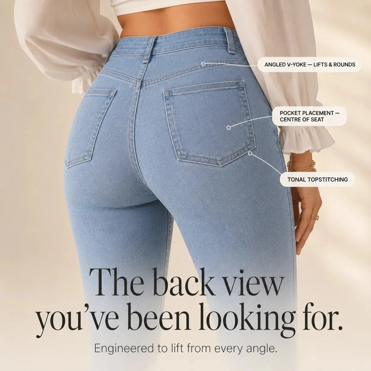 Women's High Waist Flare Jeans | Butt-Lifting & Stretch Fit 7