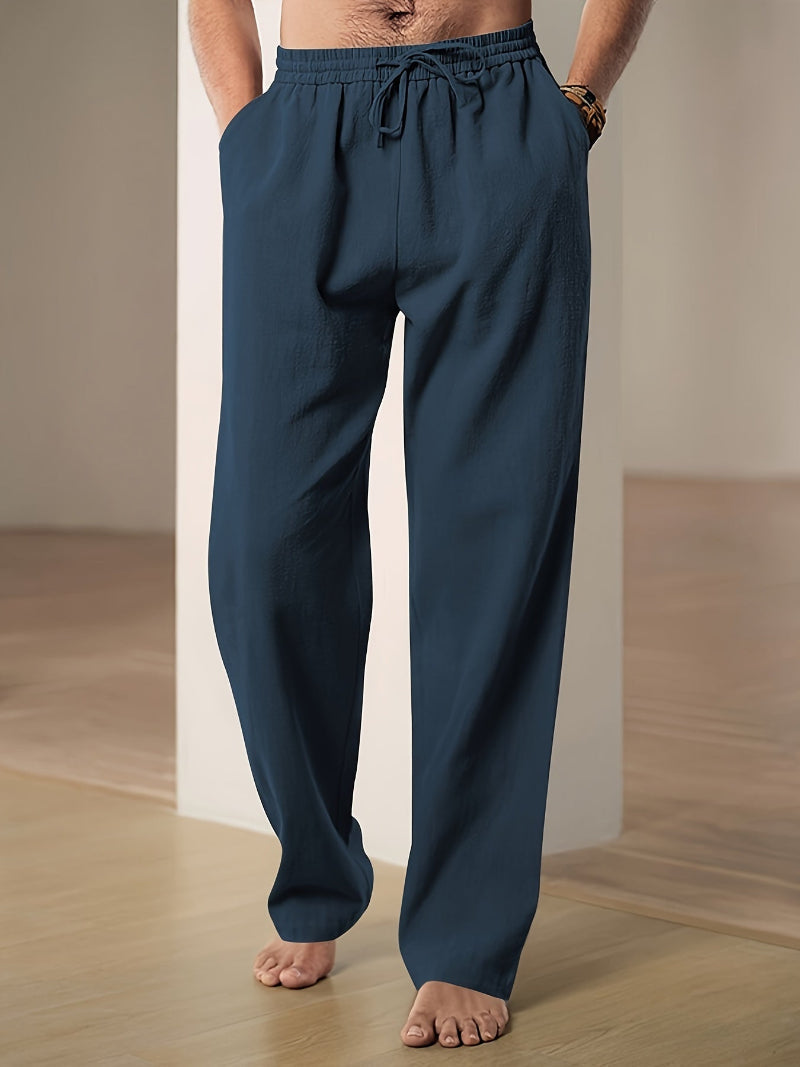 Men's Relaxed Pants | Elastic Waist & Drawstring 3