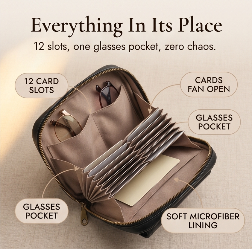 Women's Crossbody Bag | Card Slots & Anti-Theft Zip 9